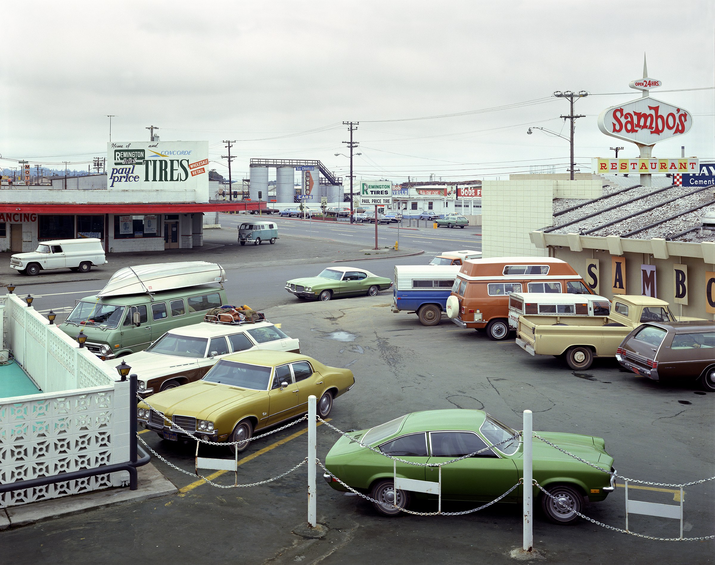 Stephen Shore, Fifth and Broadway, Eureka, California, September 2, 1974,